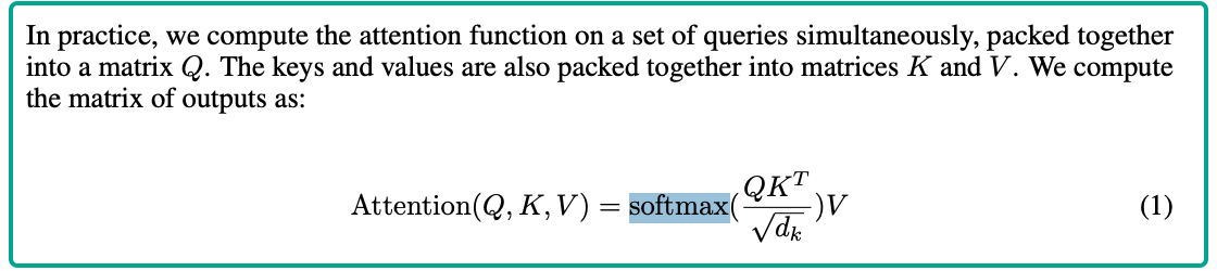 Softmax in Attention is All you Need