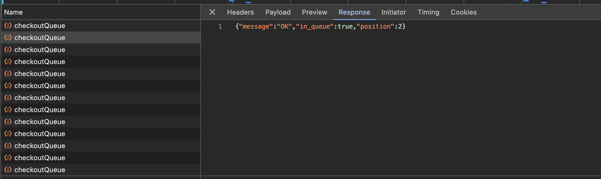 Checkout queue API 2