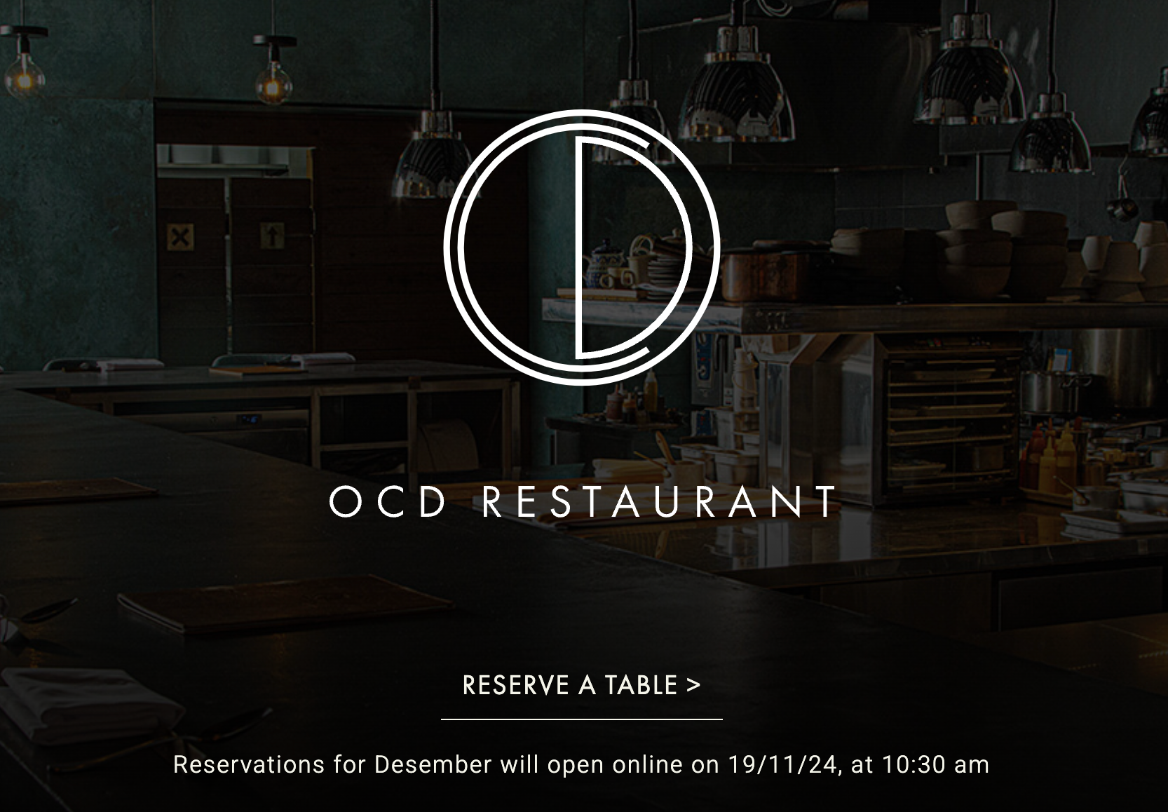 November date for December reservations