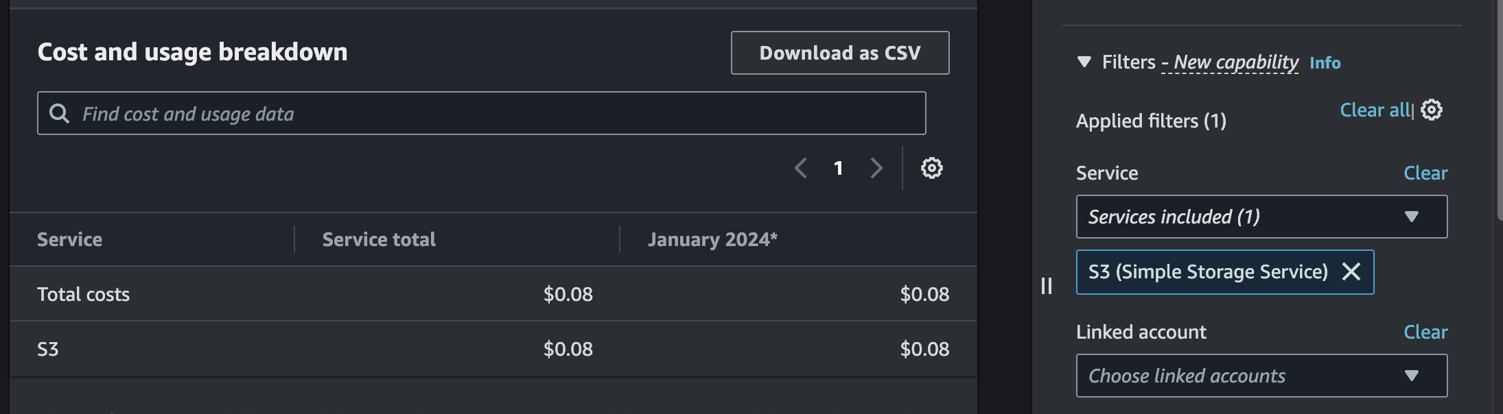 S3 Data Transfer Cost Explorer